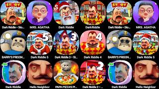 Dark Riddle Story mode,MRS.AGATHA,DarkRiddle,Dark Riddle 4.5,BARRY'S PRISON RUN,Hello Neighbor... screenshot 3