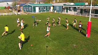 Rugby Drill 3 vs 2