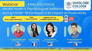 Webinar on Mental Health & Psychological resilience during COVID -19 & its impact on Productivity
