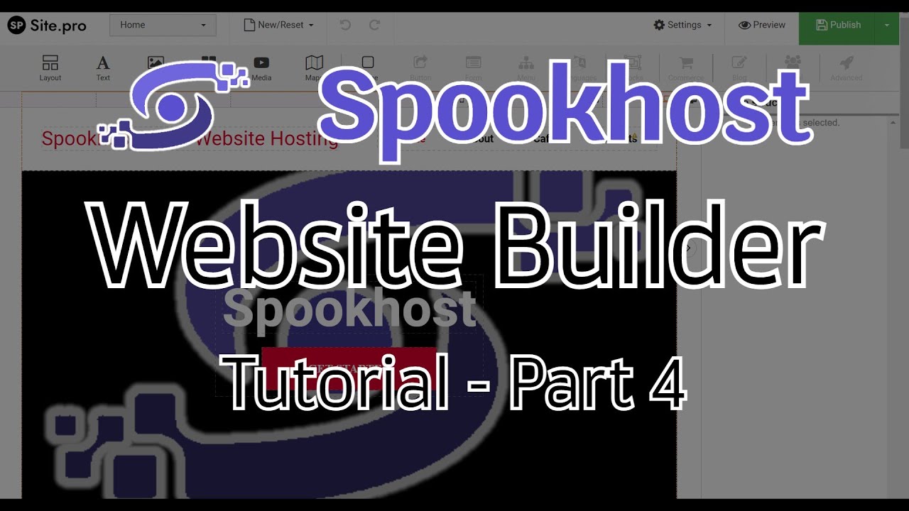Website Builder - Spookhost Tutorial 4 - YouTube