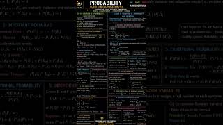 Probability Revision Notes #jee #jeeproblems #ranking #maths #boards #jeeadvance #likeandsubscribe