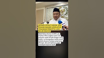 Thumbnail of GEGARA ROYALTI MUSIK, DPR PASANG BADAN! LEGISLATOR TEGASKAN PENCIPTA LAGU WAJIB DIBAYAR