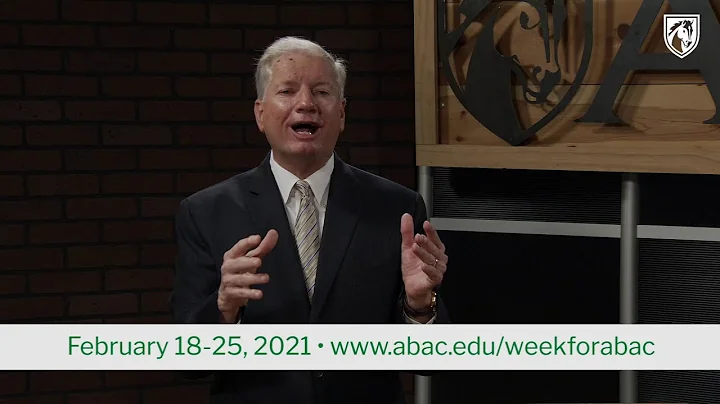 A Week for ABAC: Welcome from Dr. Bridges and Mike...