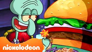 SpongeBob | 2 Jam Momen Krabby Patty Terbaik Squidward 🍔 | Nickelodeon Bahasa