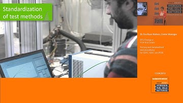 Testing and standardized test procedures for SOFC, SOEC and PEM