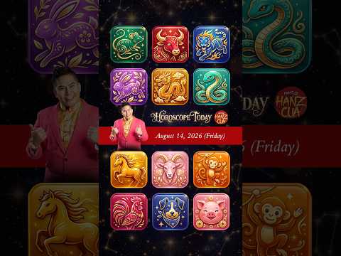 Horoscope Today by Master Hanz Cua | 14 August 2026