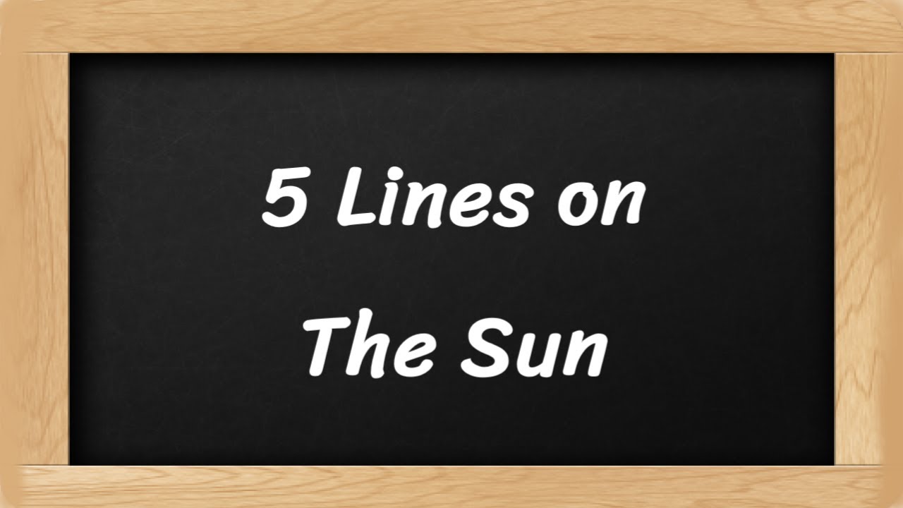 The Sun Short 5 Lines in English || 5 Lines Essay on Sun