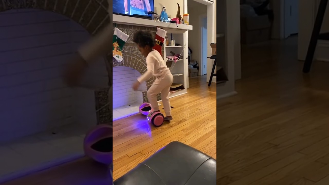 Funny Kids playing hoverboards.😀
