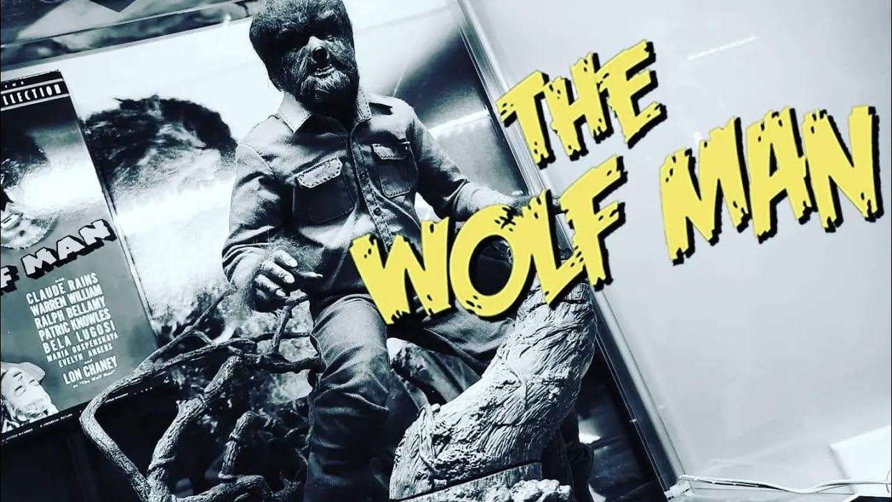 UNIVERSAL MONSTERS: The WOLF MAN One Sixth Custom Black and White