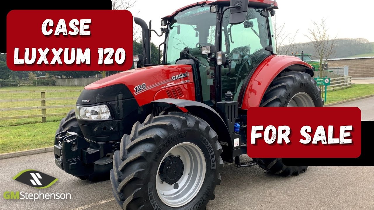 Case Luxxum 120 tractor walk around video YouTube