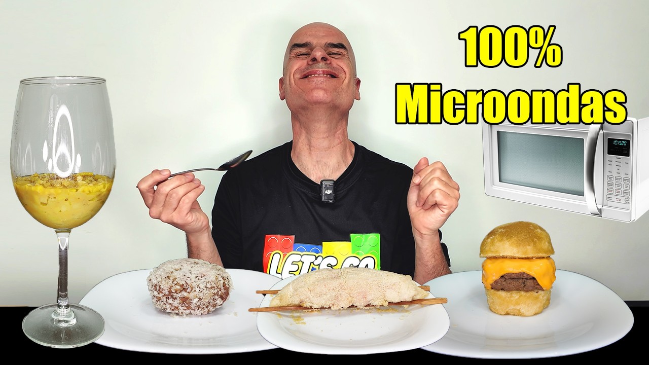 Hice PLATOS de RESTAURANTE solo con un MICROONDAS… 🍔⚡