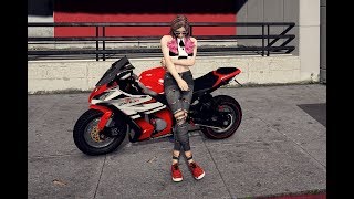 GTA V New model of pants and blouse and Mai Shiranui hair