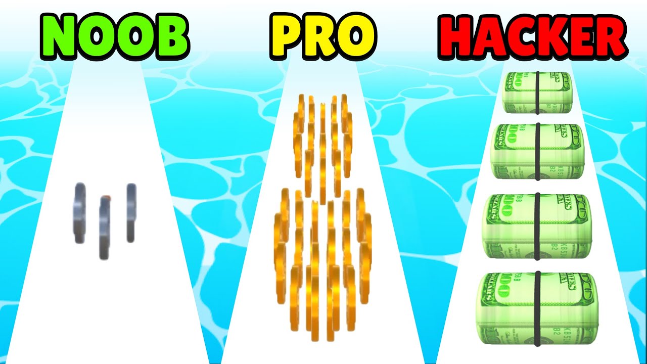 🤢 NOOB vs 😎 PRO vs 😈 HACKER - Money Rush | Download App Store APK