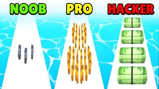 🤢 NOOB vs 😎 PRO vs 😈 HACKER - Money Rush | Download App Store APK screenshot 2