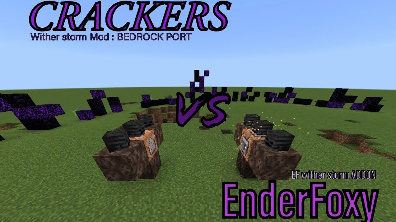 Crackers Wither Storm VS. EF wither Storm | Minecraft Beta 1.21.120.22 (WARNING!!: DESTRUCTIVE)