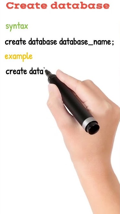 how to create database in mysql || sql tutorial || create database ...