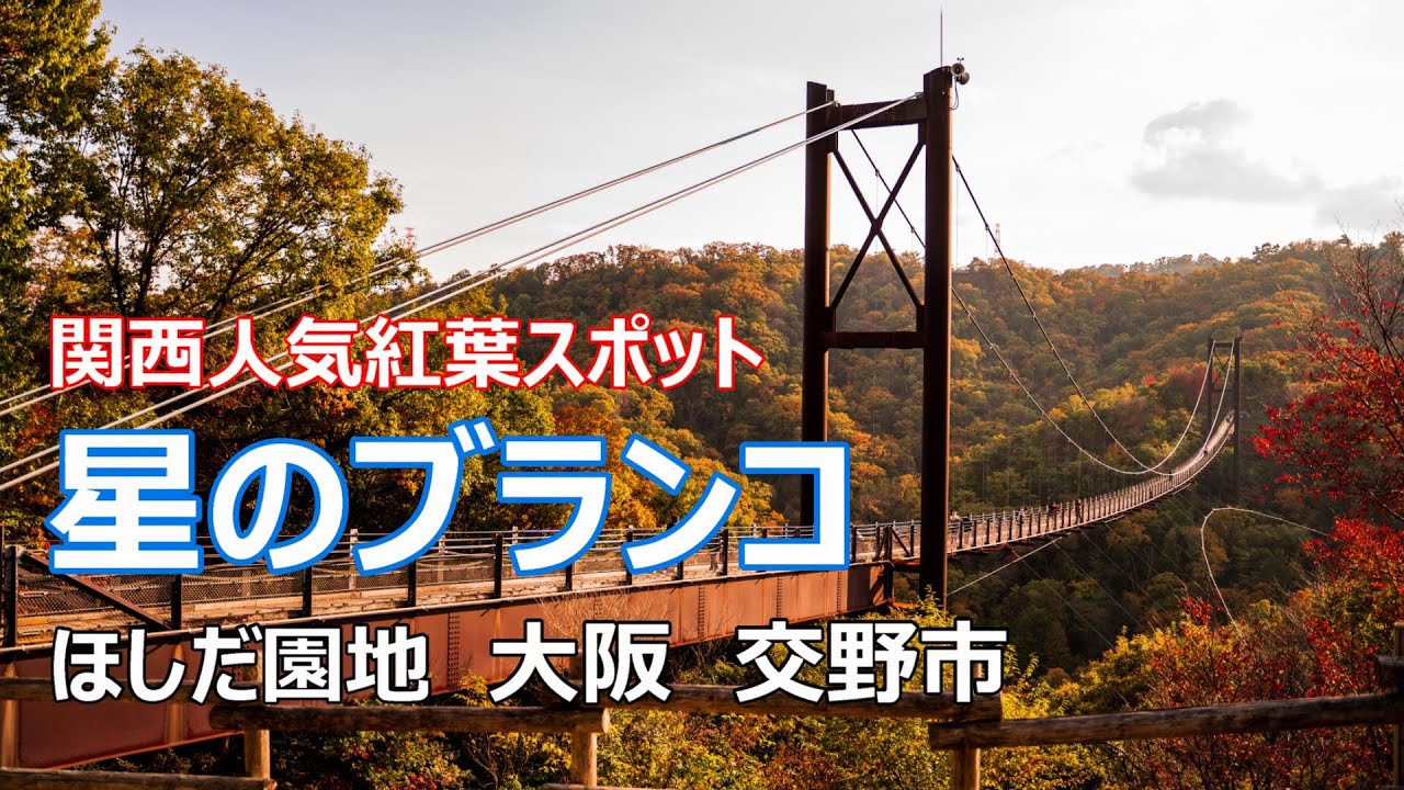 関西人気紅葉スポット 星のブランコ 大阪府 交野市 Youtube