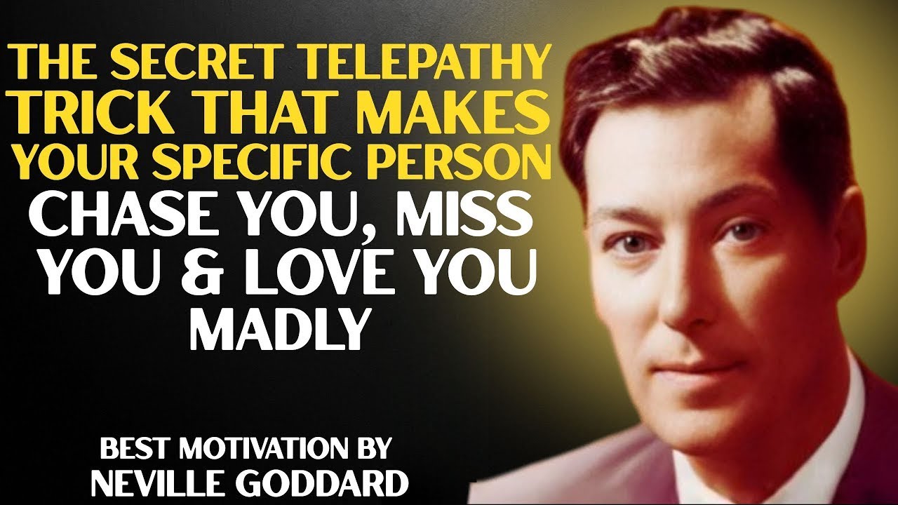 Make Your Specific Person Obsess Over You Using Telepathy | Neville Goddard Inspired Full Speech
