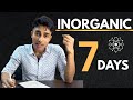 Finish Inorganic Chemistry in 7 Days | Complete NEET 2026 Crash Course