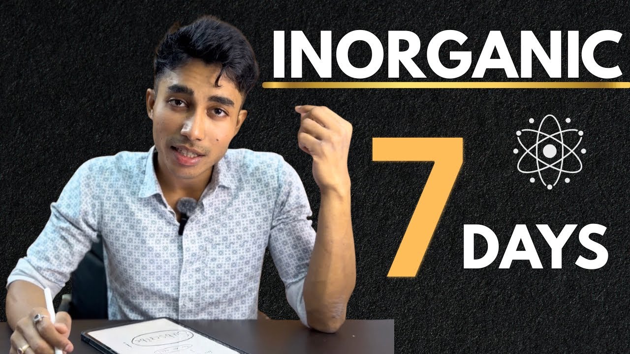 Finish Inorganic Chemistry in 7 Days | Complete NEET 2026 Crash Course