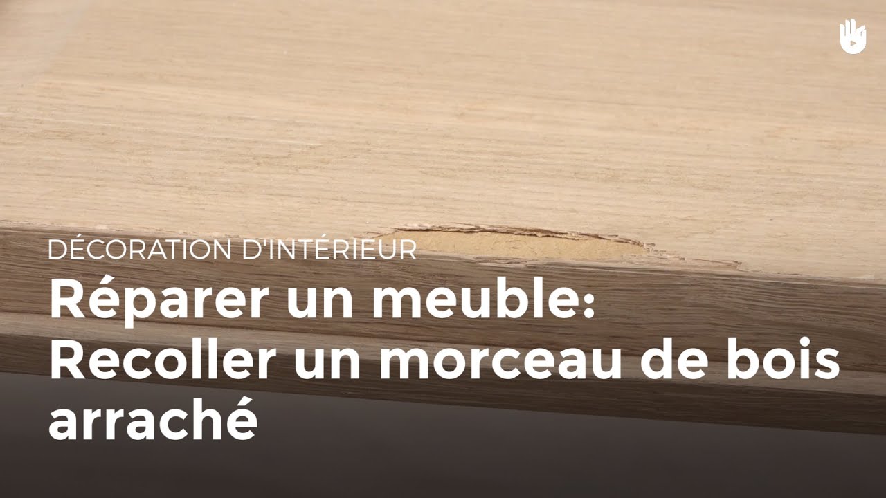 Réparer Un Meuble Recoller Un Morceau De Bois Arraché Bricolage