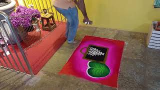 Dasara special rangoli | easy and simple rangoli 