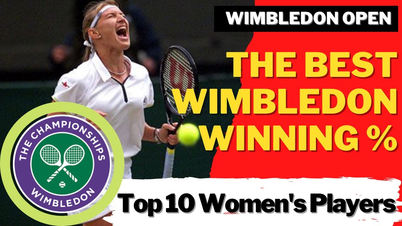 BEST WINNING PERCENTAGE WIMBLEDON Women's Tennis Top 10
