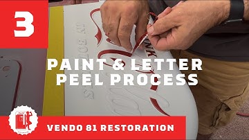 How I Paint Embossed Logos | Vendo 81 Coke Machine Restoration
