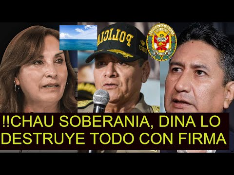 IMMEDIATE VACANCY FOR BOLUARTE! DINA HANDS OVER THE SEA OF PEÚ TO FOREIGN POWERS, SHARES