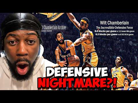 Reacting to Wilt Chamberlain The Defensive nightmare! This is scary!