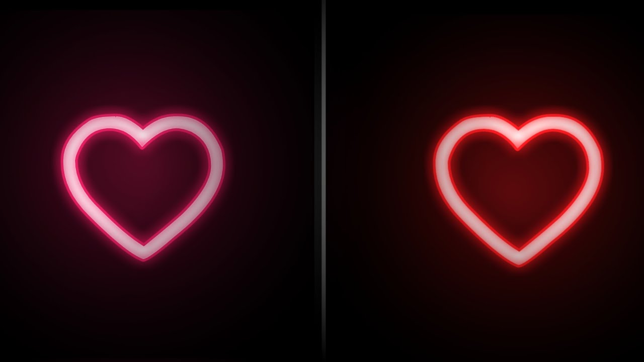 How to make neon heart icon | Neon shape design on pixellab
