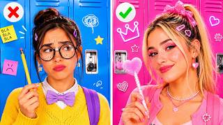 🎒📚 GENIUS BACK-TO-SCHOOL HACKS! Smartest DIY Ideas by 123 GO!