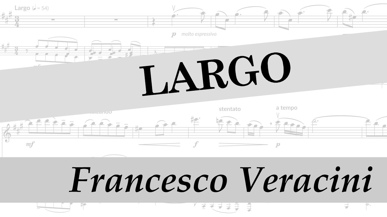Veracini – Largo – Piano Accompaniment