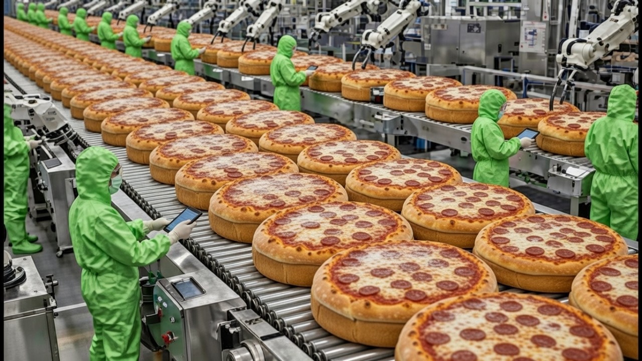 How a Frozen Pizza Factory Produces 2 Million Pizzas a Day — The Process Is Insane