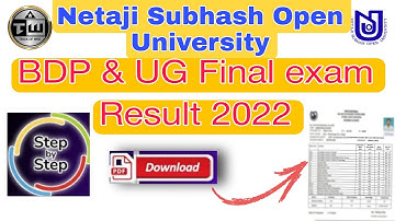NSOU BDP AND UG FINAL EXAM RESULT PUBLISH 2022 !! #bdp #ug #final #result #nsou #2022