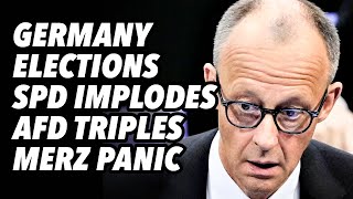 Germany elections. SPD implodes, AfD triples, Merz panic