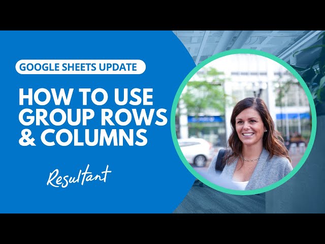 Group Rows And Columns In A Google Spreadsheet Youtube