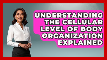 Understanding The Cellular Level Of Body Organization Explained - All About Anatomy Answers