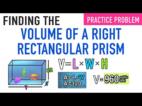 Finding the Volume of a Right Rectangular Prism Practice Problem!