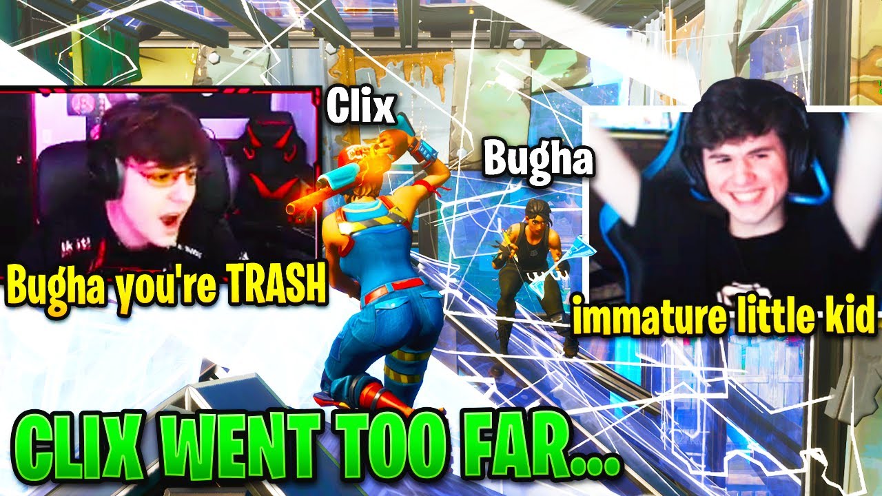 Clix FREAKS OUT on BUGHA after 1v1 in FNCS TOURNAMENT! (Fortnite) - YouTube
