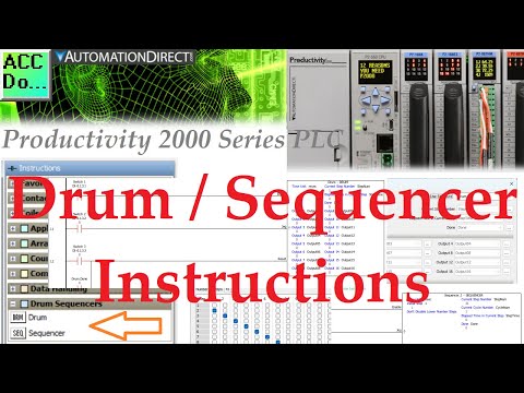 Productivity 2000 PLC Drum Sequencer Instructions
