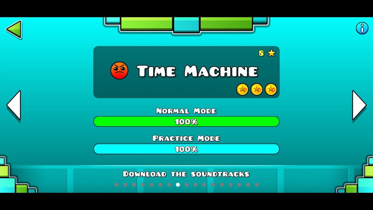 Geometry Dash - Time Machine (100% all coins) - YouTube