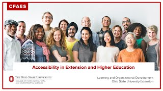 Accessibility in Extension and Higher Education