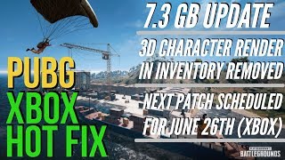 PUBG Xbox June Hot Fix (Inventory Model Removed)