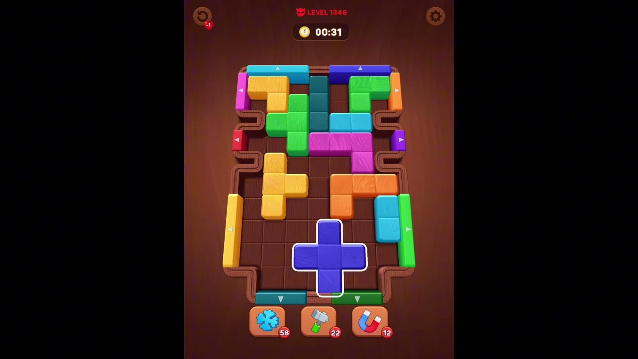 Wood Away Block Puzzles Levels 1341-1342-1343-1344-1345-1346-1347-1348-1349-1350