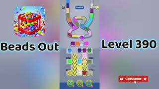 🎮 Beads Out Level 390 Walkthrough 🧩 | Tricky Bead Puzzle Solution | Mini Boss