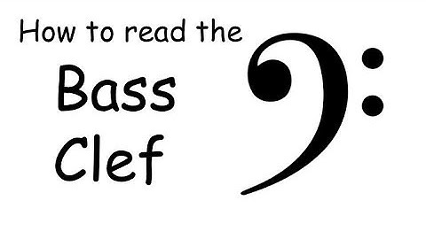 How to read the Bass Clef Song