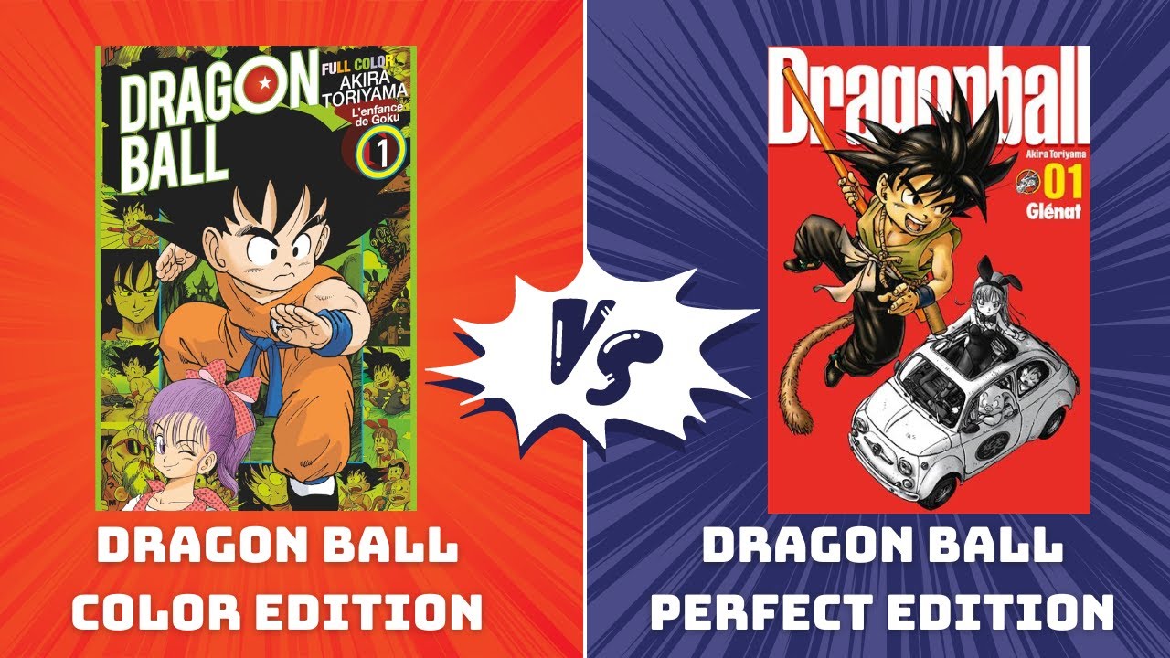 Comparatif Dragon ball color VS dragon ball perfect - YouTube