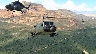Freeware Helicopters in MSFS | R44 | UH-60 | Huey | Airwolf | H135 | 4K screenshot 3