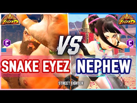 SF6 🔥 Snake Eyez (Zangief) vs Nephew (Juri) 🔥 Street Fighter 6